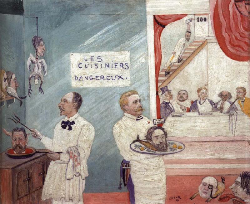 James Ensor The Dangerous Cooks china oil painting image